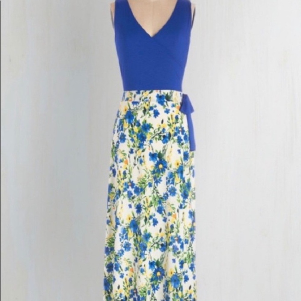 ModCloth “Garden Blueprints” maxi dress